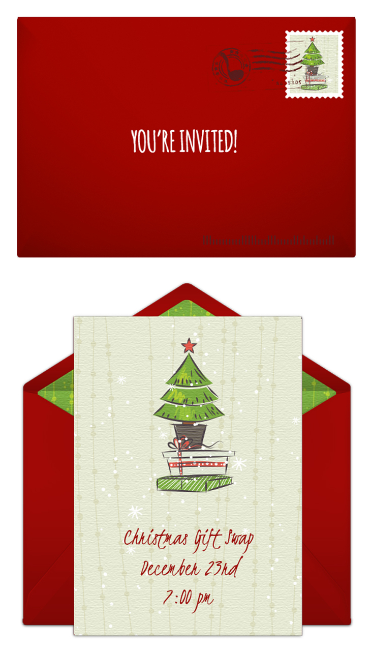 Free Christmas party invitations